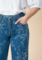 Load image into Gallery viewer, Flora Print Jeans - Denim

