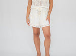Load image into Gallery viewer, Amelia Short Set -  White/Cream
