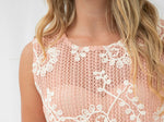 Load image into Gallery viewer, Amelia Short Set - Peach/Cream

