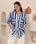 Load image into Gallery viewer, Naudic Shirt - Blue/White
