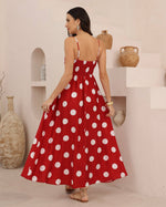 Load image into Gallery viewer, Dotty Maxi Dress - Red
