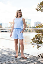 Load image into Gallery viewer, Gingham Top - Blue
