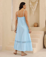 Load image into Gallery viewer, Ric Rac Maxi Dress - Blue
