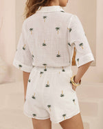 Load image into Gallery viewer, Palm Beach Playsuit - White
