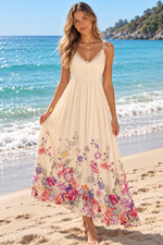 Load image into Gallery viewer, Abby Lace Maxi Dress - Blush
