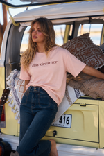 Load image into Gallery viewer, Day Dreamer Relaxed Tee - Ballerina Pink Wash

