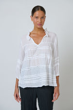 Load image into Gallery viewer, Zoe Cotton Top - White
