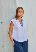 Load image into Gallery viewer, Marlow Cotton Top - White
