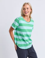 Load image into Gallery viewer, Spritz Tee - Green/Blue
