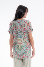 Load image into Gallery viewer, V-Neck Top - Vintage Blossom
